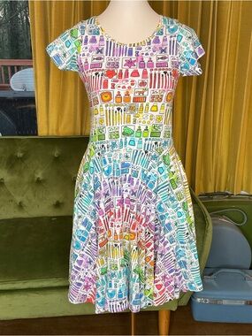 Princess Awesome Smarty Paints Rainbow Art Supplies Super Twirler Dress 0/2
